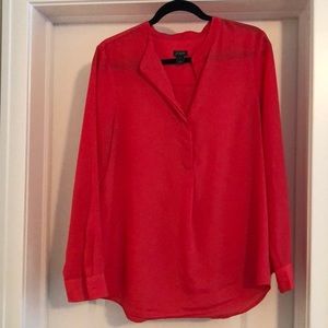 J Crew Coral Blouse